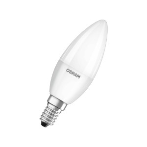 OSRAM LED kaars E14 4,9W Base CL B40 840 mat per 3