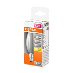 OSRAM LED kaars E14 Classic B 5,5W 2.700K mat