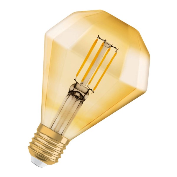 Osram led lamp e27 4w vintage diamant 824 goud