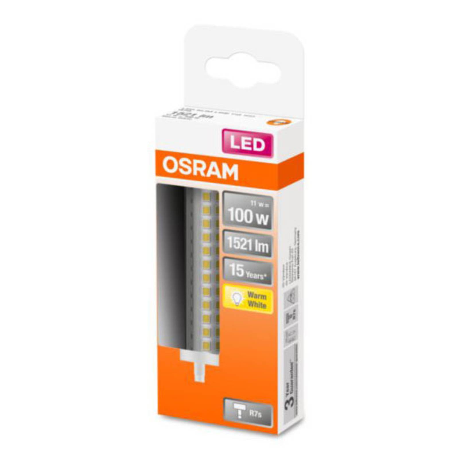 Osram led lamp r7s 12w 2. 700k