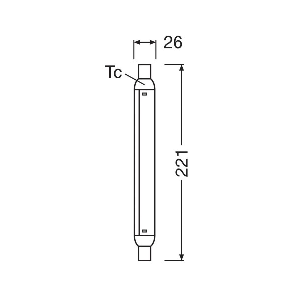 Osram led lamp buislamp s15