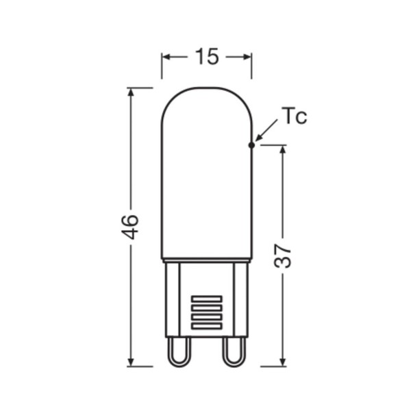 Osram led stiftlamp g9 1