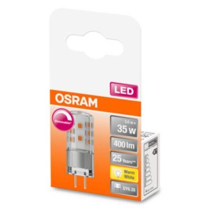 OSRAM LED stiftlamp GY6.35 4,5W 2.700 K dimbaar