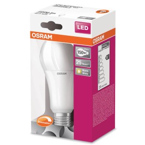 OSRAM OLED lamp E27 20W, 2.700K, opaal, dimbaar