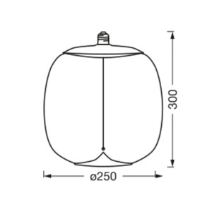 OSRAM Vintage 1906 Big Oval, rook, E27, 1.800 K, gloeidraad