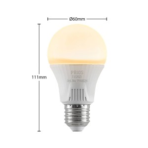 PRIOS LED lamp E27 A60 11W wit 3.000K