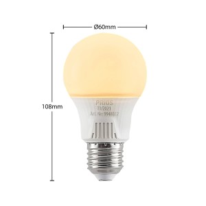 PRIOS LED lamp E27 A60 7W wit 3.000K