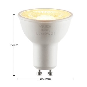 PRIOS LED reflector GU10 5W 2.700K 60°