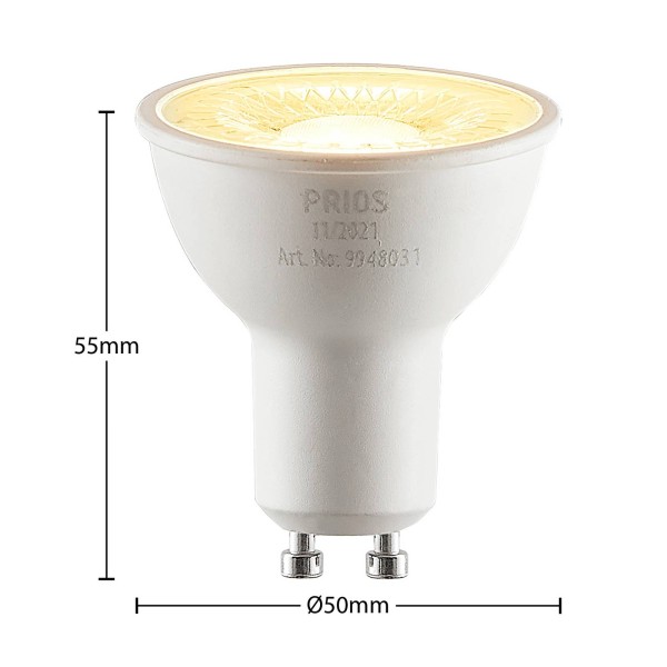 Prios led reflector gu10 5w 2. 700k 60°