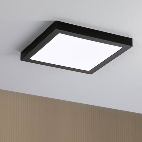 Paulmann abia led paneel 4. 000k hoekig 30cm zwart