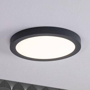 Paulmann Abia LED paneel Ø 30cm 2.700K donkergrijs