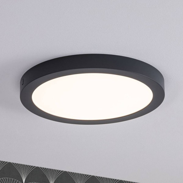 Paulmann abia led paneel ø 30cm 2. 700k donkergrijs