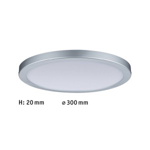 Paulmann Atria LED plafondlamp Ø30cm chroom