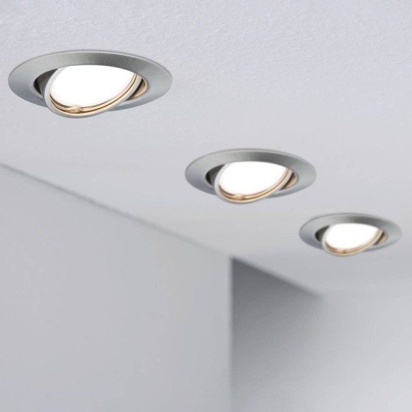 Paulmann base led inbouwspot per 3-step-dim ijzer