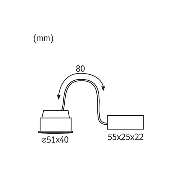 Paulmann coin base led 3-step-dim 100° 5w 3. 000k