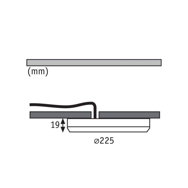 Paulmann cover it led inbouwpaneel 4. 000 k 225 cm 3