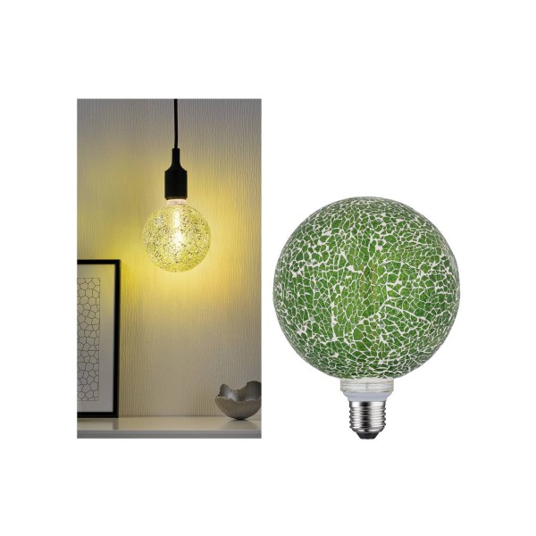 Paulmann e27 led globe 5w miracle mosaic groen