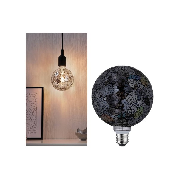 Paulmann e27 led globe 5w miracle mosaic zwart