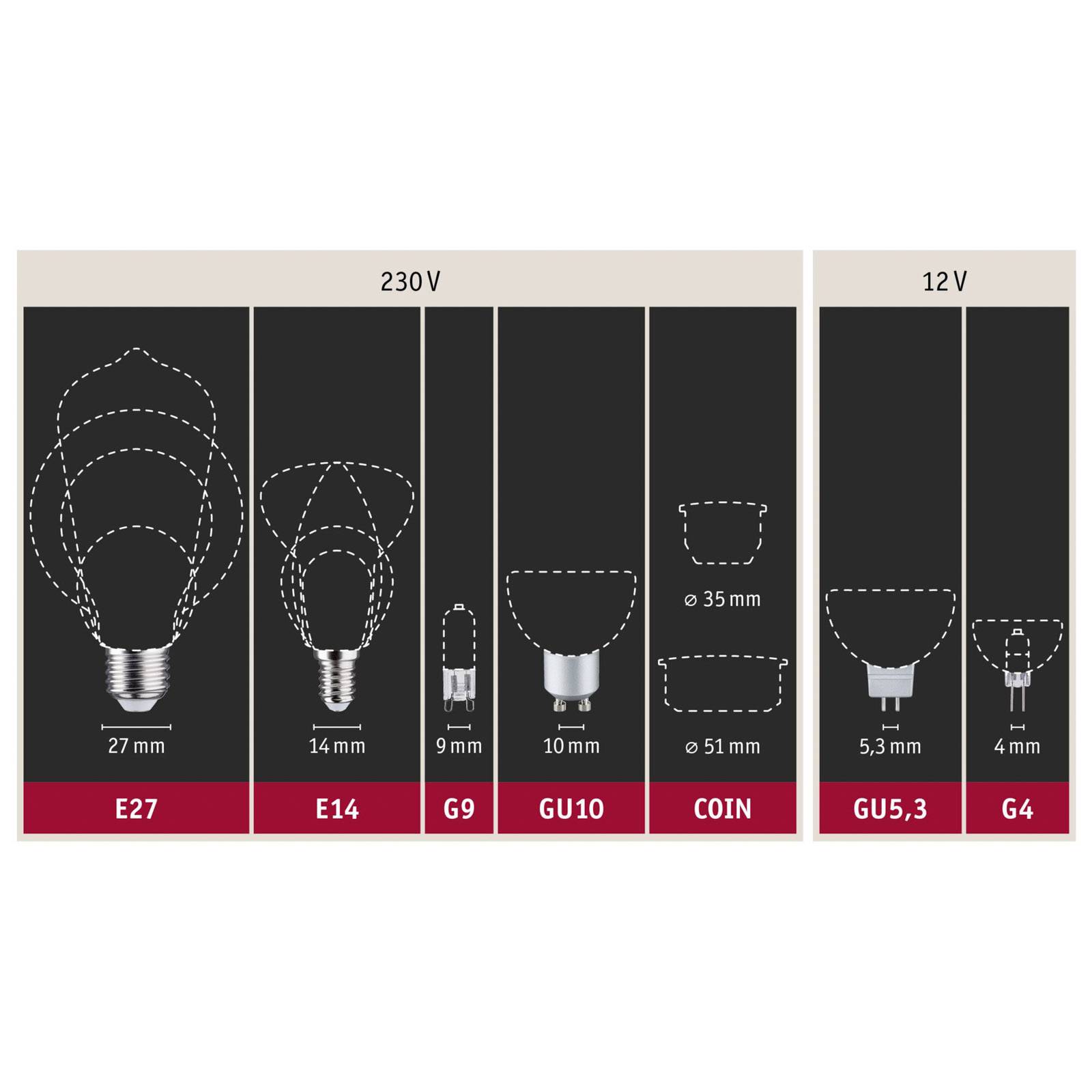 Paulmann gu5,3 4,9w reflector 819 zwart/goud