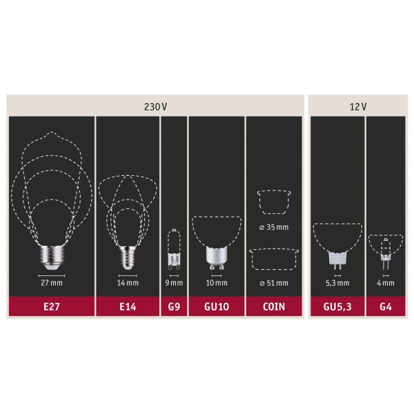 Paulmann kaarslamp e14 4