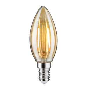 Paulmann Kaarslamp E14 4,7W 2.500K goud, dimbaar