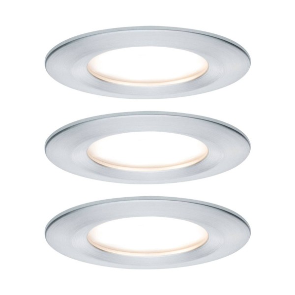 Paulmann led inbouwspot nova coin 3 aluminium rond dimbaar