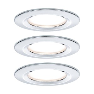 Paulmann LED inbouwspot Nova Coin 3 chroom rond dimbaar