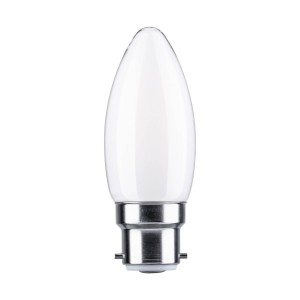 Paulmann LED kaars B22d 4,7W 2.700K opaal dimbaar