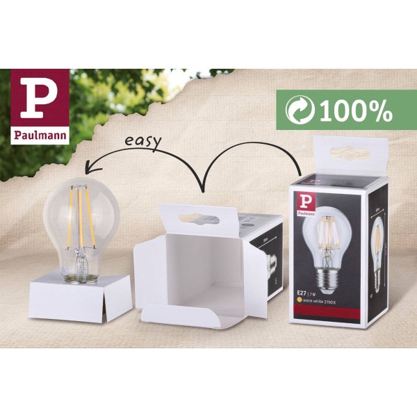 Paulmann led lamp b22d a60 9w 2. 700k opaal 2