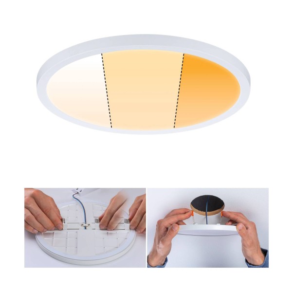 Paulmann led paneel aero dimtowarm rond wit 23cm