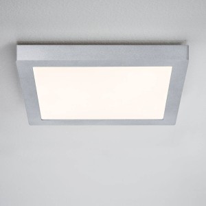 Paulmann Lunar LED paneel, hoekig, chroom, 30x30cm