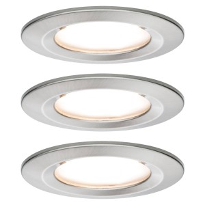 Paulmann Nova LED inbouwlamp per 3, star, ijzer