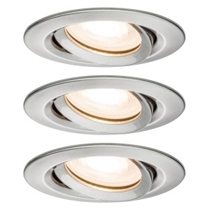 Paulmann Nova LED inbouwspot, dimbaar, IP65, ijzer