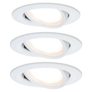 Paulmann Nova LED inbouwspot, gezwenkt, alu