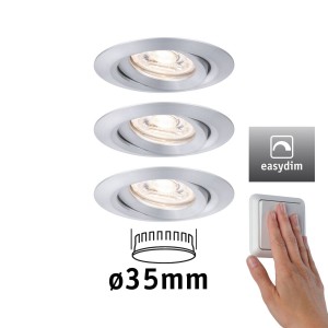 Paulmann Nova Mini plus LED easydim per 3 alu