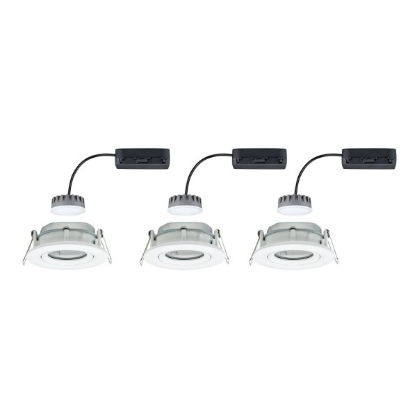 Paulmann nova plus led spot rond wit set van 3 2