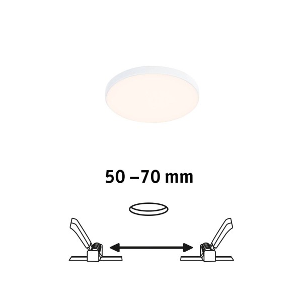 Paulmann veluna edge ip44 3. 000k dimmer o 9cm 2