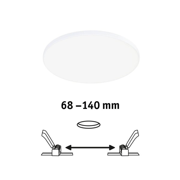 Paulmann veluna edge ip44 4. 000k dimmer o 16cm 2