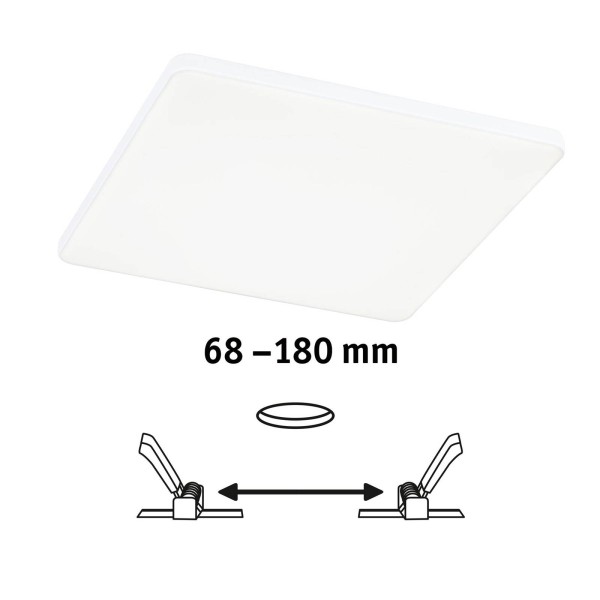 Paulmann veluna edge ip44 4000k dimmer 20x20cm 2