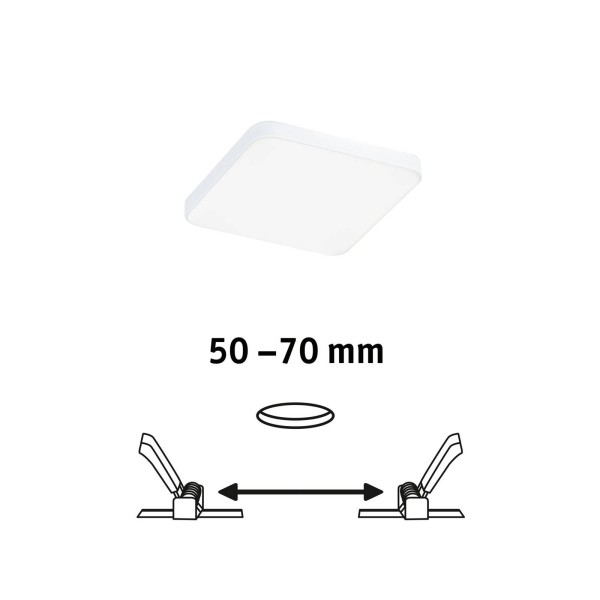 Paulmann veluna edge ip44 4000k dimmer 9x9cm 2