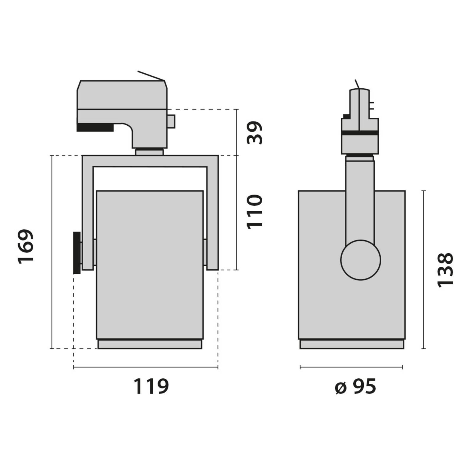 Performance in lighting 3-fase-railspot as425 led medium wit uw