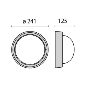 Performance in Lighting Wandlamp Eko+21 met E27, antraciet