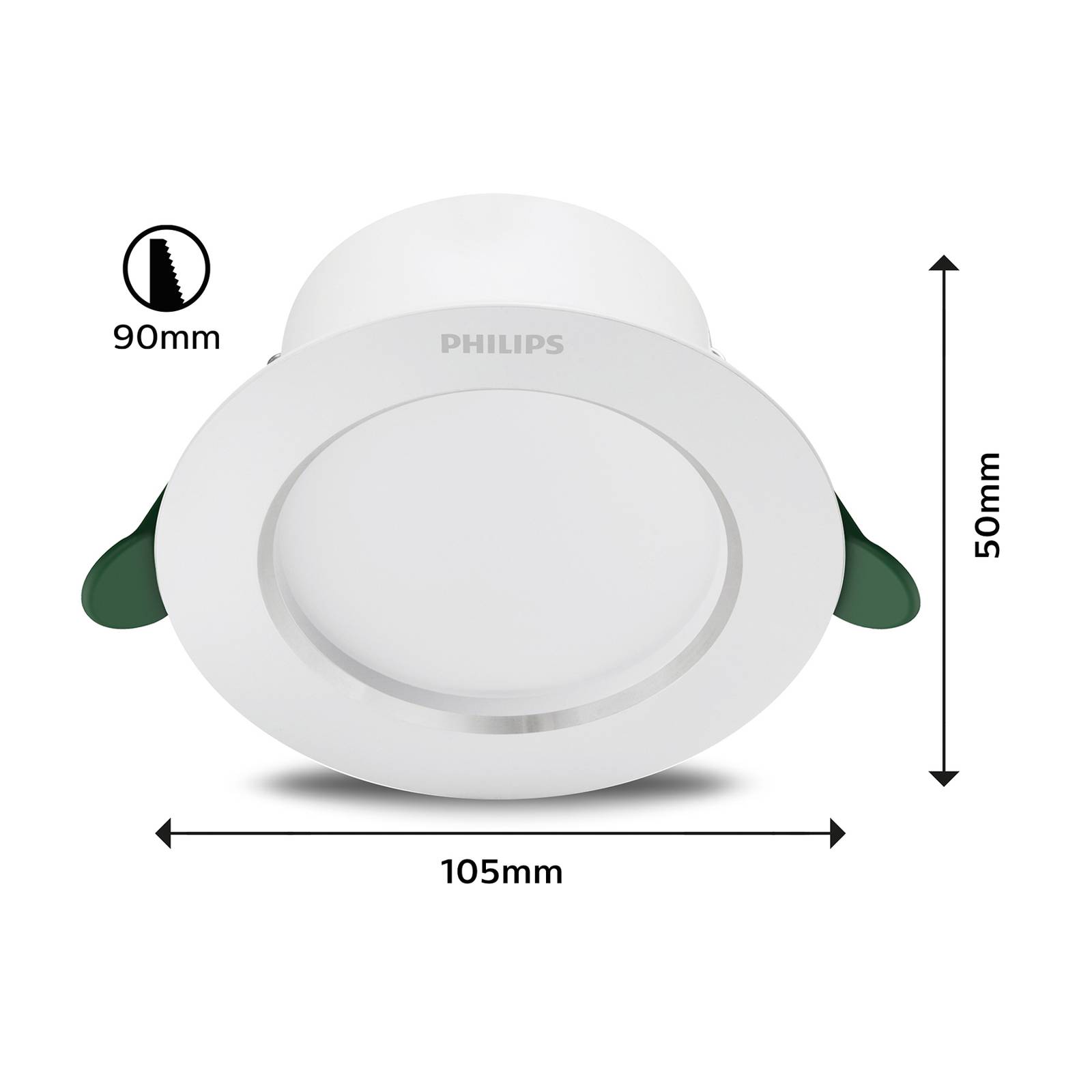 Philips diamond cut led spot 10,5cm 400lm/2,2w 840