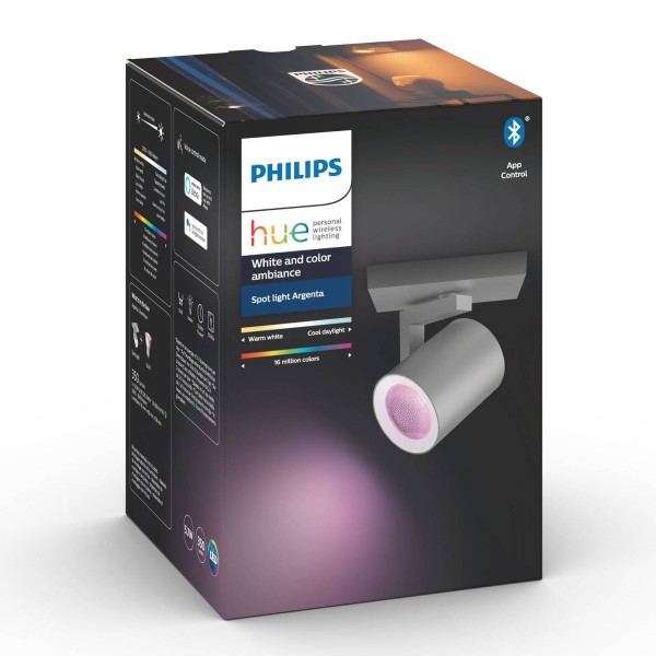 Philips Hue Argenta LED-spot 1-lamp aluminium