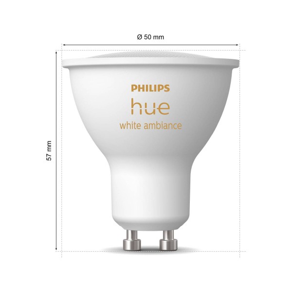 Philips hue white ambiance led reflectorlamp gu10 4