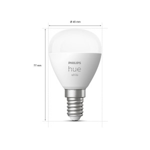 Philips Hue White LED druppellamp 2 X E14 5,7W