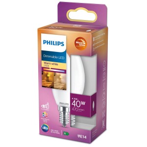 Philips LED Classic WarmGlow E14 B35 3,4W mat