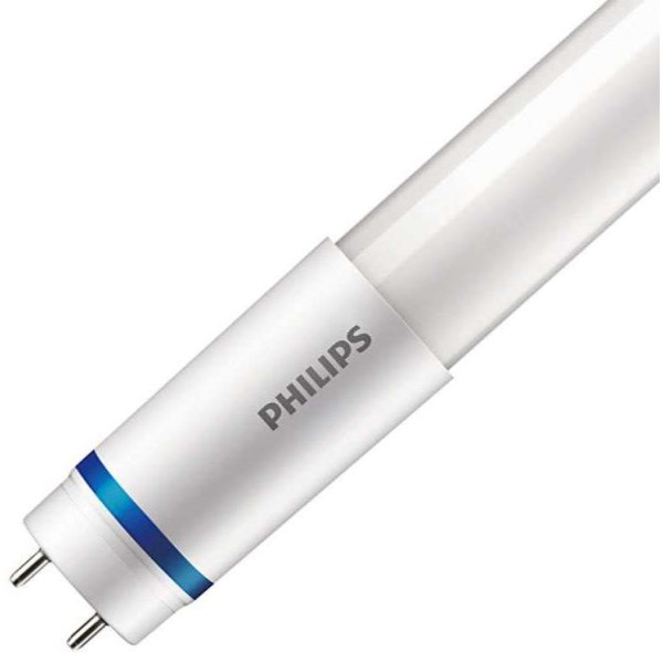 De Philips MASTER LEDtube integreert een LED-lichtbron in de vorm van een traditionele lineaire fluorescentielamp die geschikt is voor armaturen met electromagnetische voorschakelapparatuur. Zijn unieke ontwerp creëert een perfect uniforme visuele verschijning die niet te onderscheiden is van een traditionele fluorescentielamp. De MASTER LEDtube is de ideale oplossing voor klanten die hogere verlichtingseisen stellen en de waarde over de levensduur willen maximaliseren (en dus de langste levensduur nodig hebben). De lampen bieden uitgebreide energiebesparingen en verlagen de totale eigendomskosten. De effectieve lichtopbrengst is afhankelijk van het gehele lichtsysteem; o.a. het gebruikte armatuur.