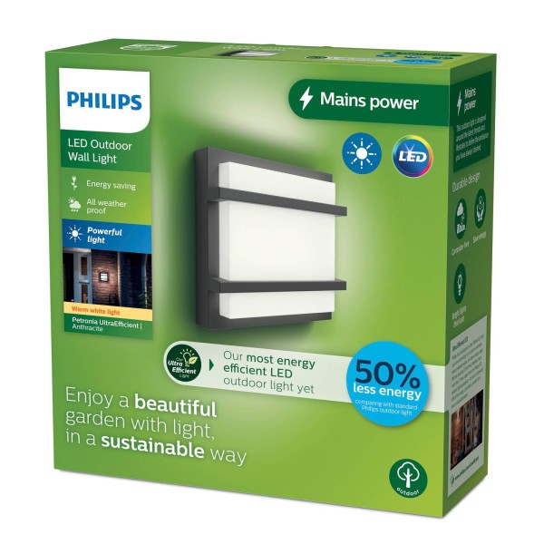 Philips led buitenwandlamp petronia ue 2