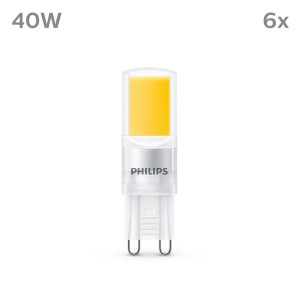 Philips LED lamp G9 3,2W 400lm 2.700K helder per 6